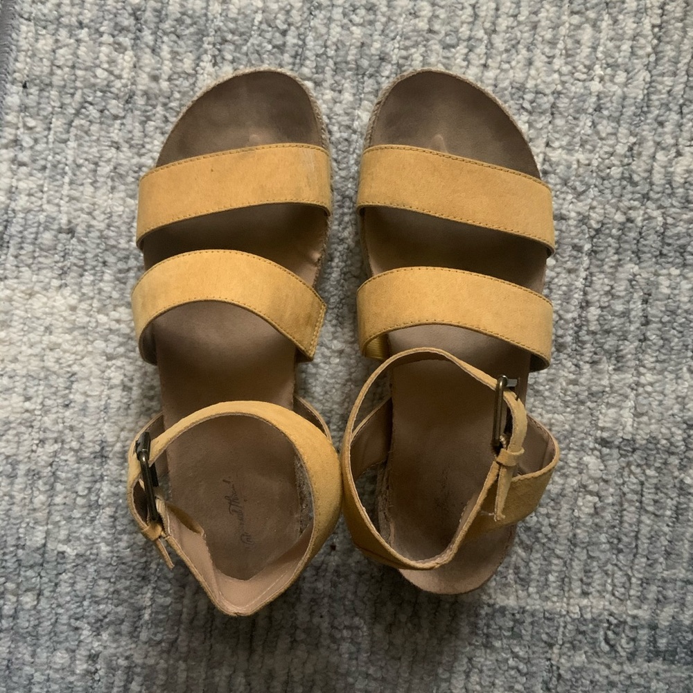 Yellow Platform Sandals